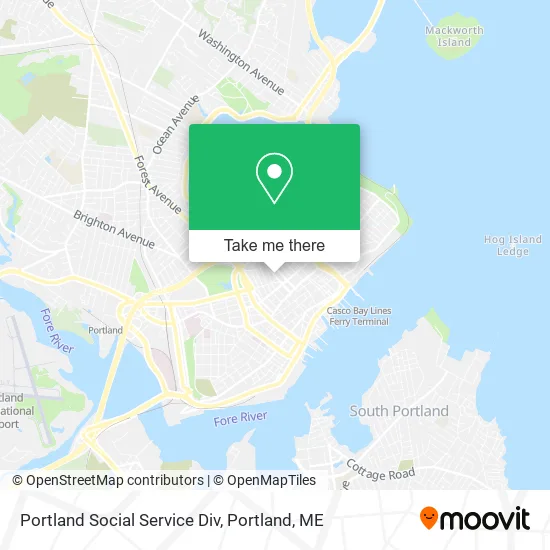 Portland Social Service Div map