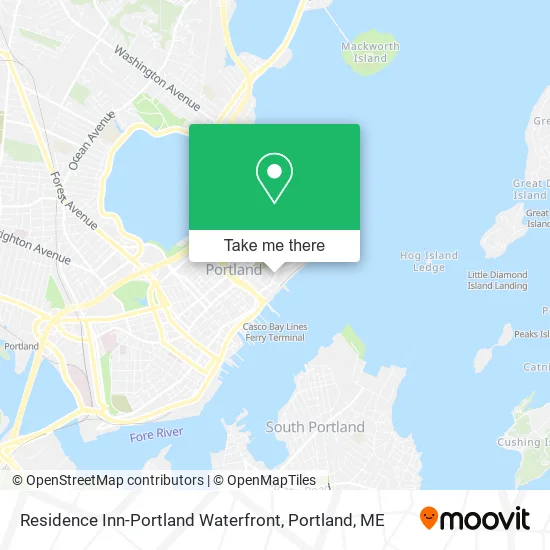 Residence Inn-Portland Waterfront map