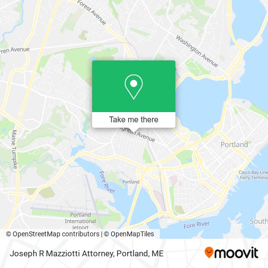 Joseph R Mazziotti Attorney map