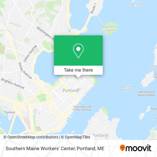 Mapa de Southern Maine Workers' Center