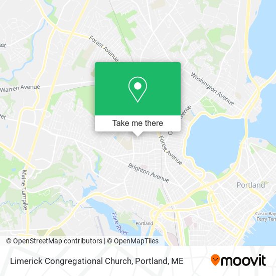 Mapa de Limerick Congregational Church