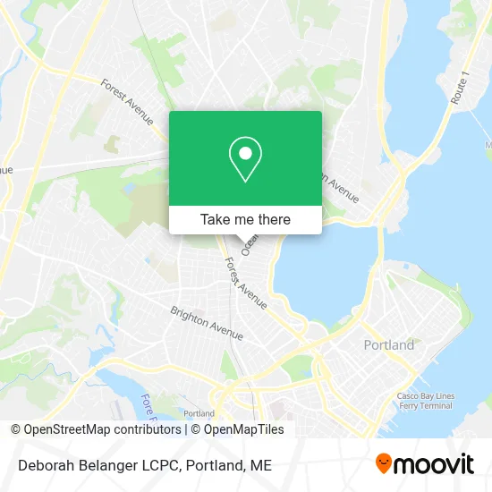 Deborah Belanger LCPC map