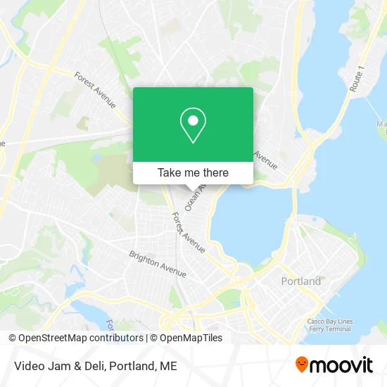 Video Jam & Deli map