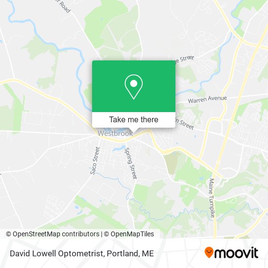 David Lowell Optometrist map