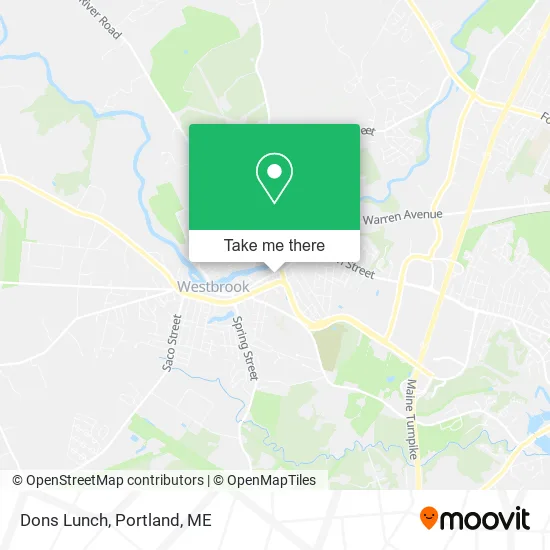 Dons Lunch map