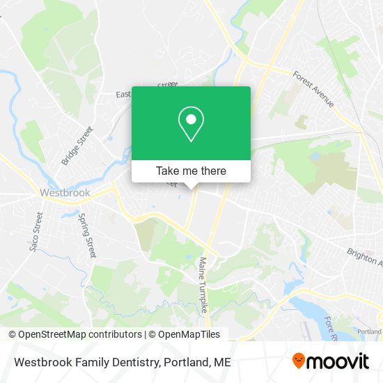 Westbrook Family Dentistry map