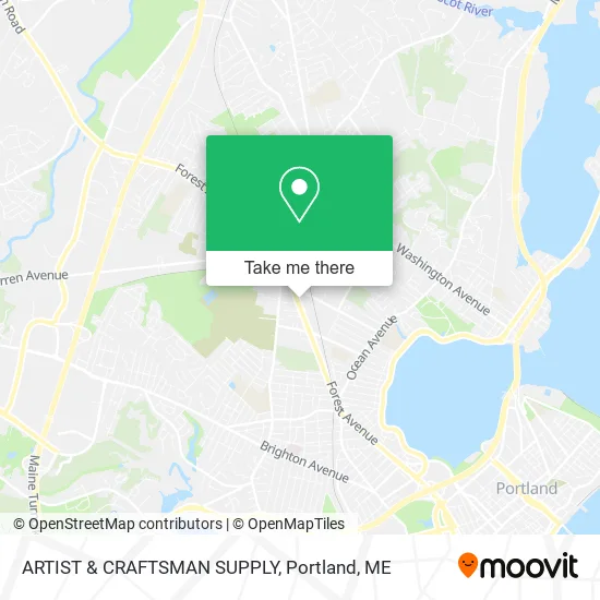 ARTIST & CRAFTSMAN SUPPLY map