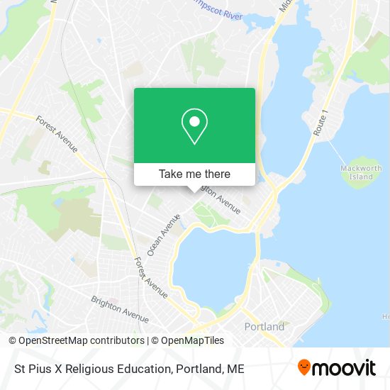 Mapa de St Pius X Religious Education