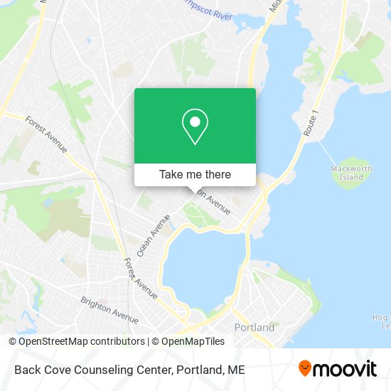Back Cove Counseling Center map