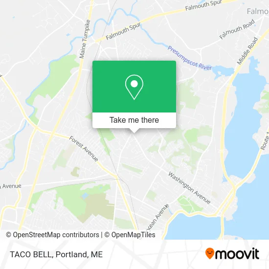 TACO BELL map