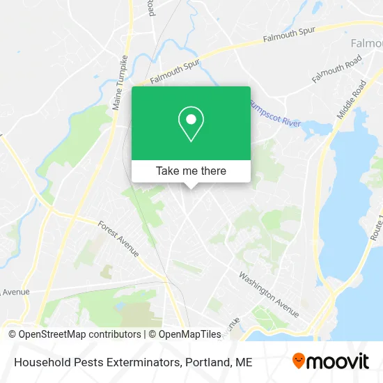 Household Pests Exterminators map