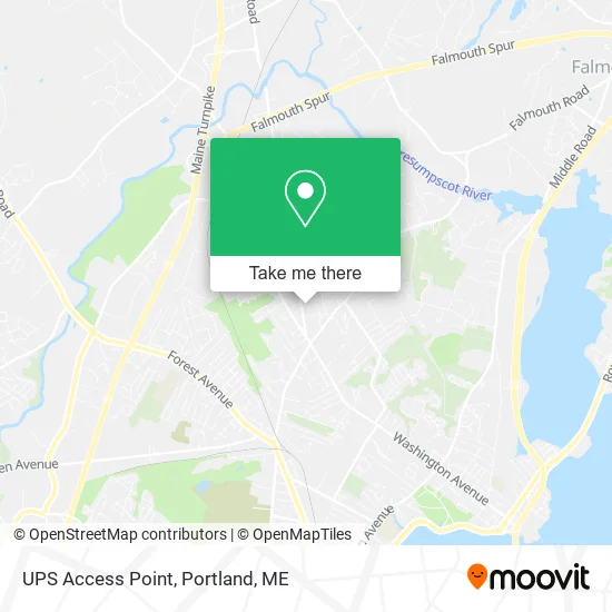 UPS Access Point map