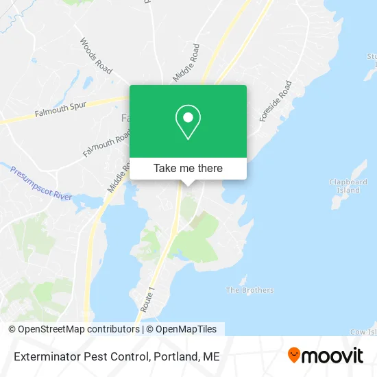 Exterminator Pest Control map