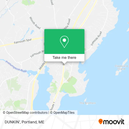 DUNKIN' map