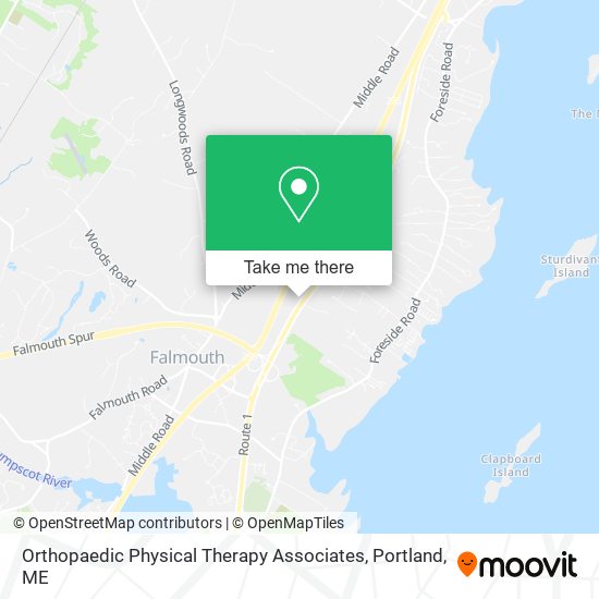 Orthopaedic Physical Therapy Associates map