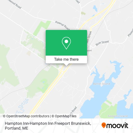Mapa de Hampton Inn-Hampton Inn Freeport Brunswick