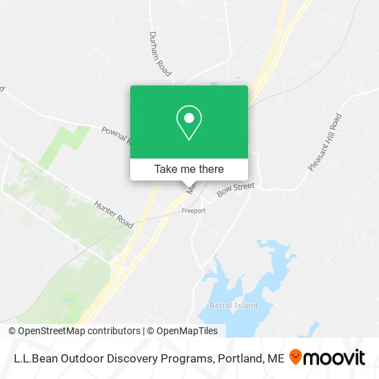 L.L.Bean Outdoor Discovery Programs map