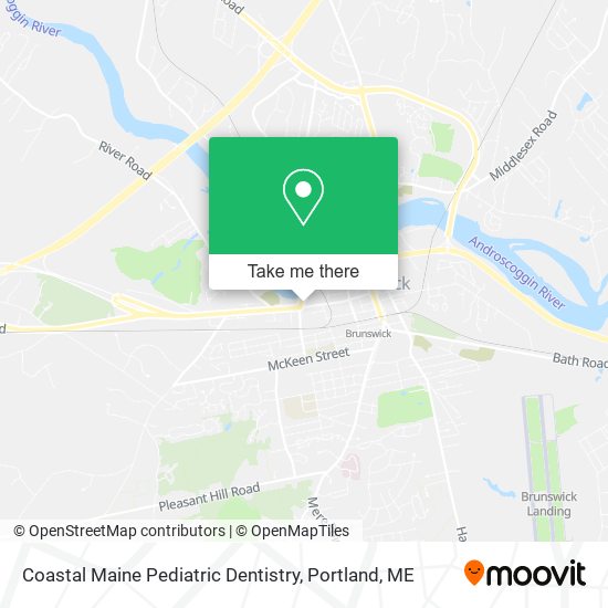 Coastal Maine Pediatric Dentistry map