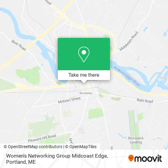 Women's Networking Group Midcoast Edge map