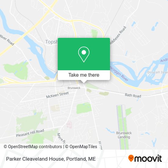 Parker Cleaveland House map