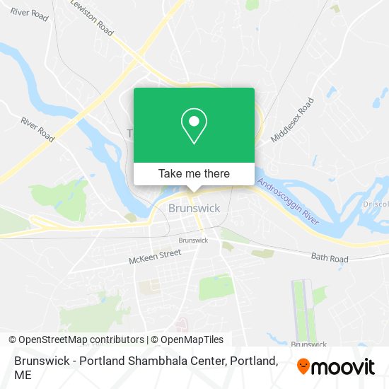 Mapa de Brunswick - Portland Shambhala Center