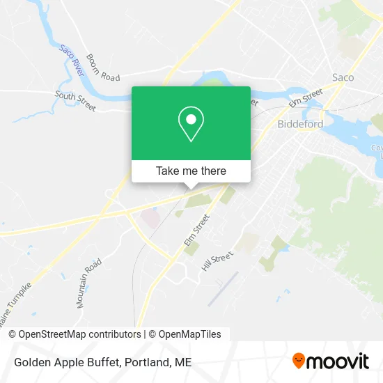Golden Apple Buffet map