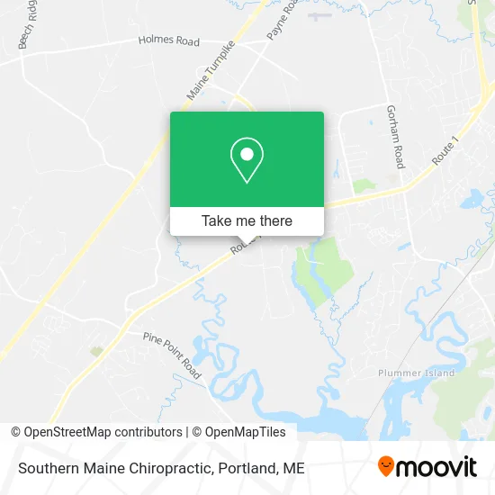 Southern Maine Chiropractic map