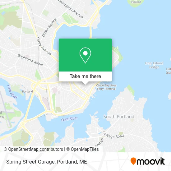 Spring Street Garage map