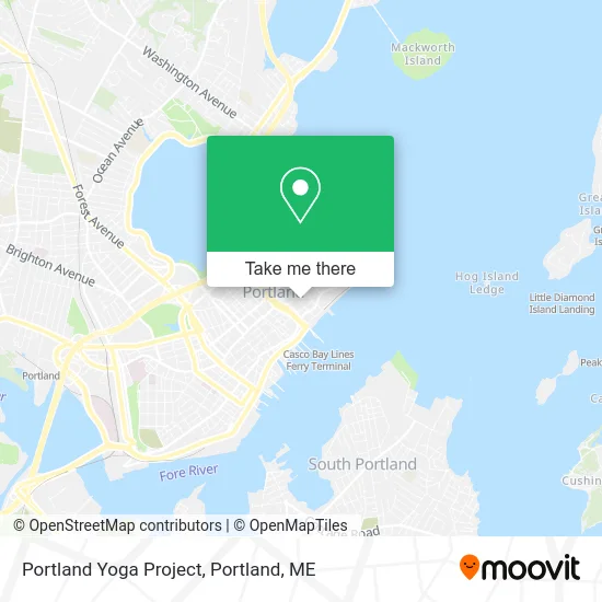 Portland Yoga Project map