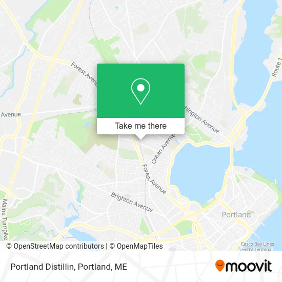 Portland Distillin map