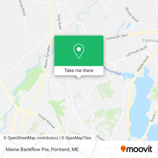 Maine Backflow Pre map