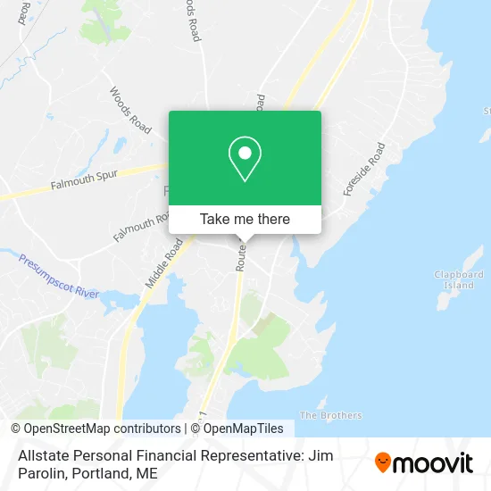 Mapa de Allstate Personal Financial Representative: Jim Parolin
