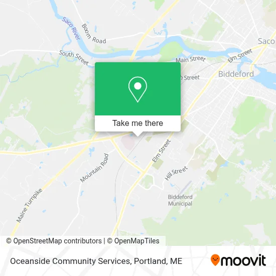 Oceanside Community Services map