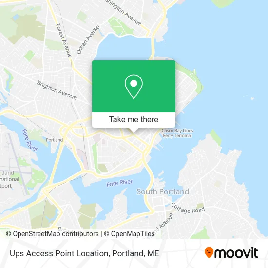 Ups Access Point Location map