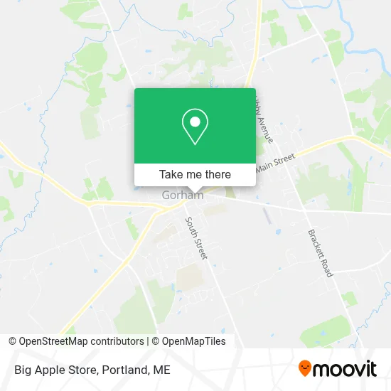 Big Apple Store map