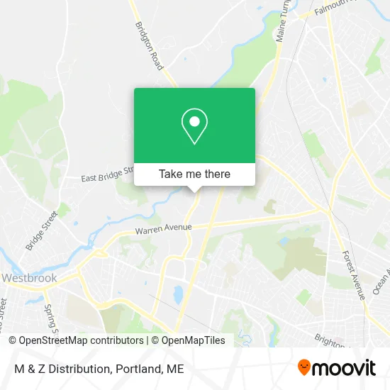 M & Z Distribution map