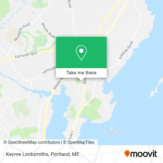 Keyme Locksmiths map