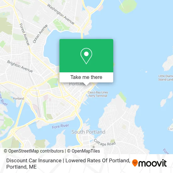 Discount Car Insurance | Lowered Rates Of Portland map