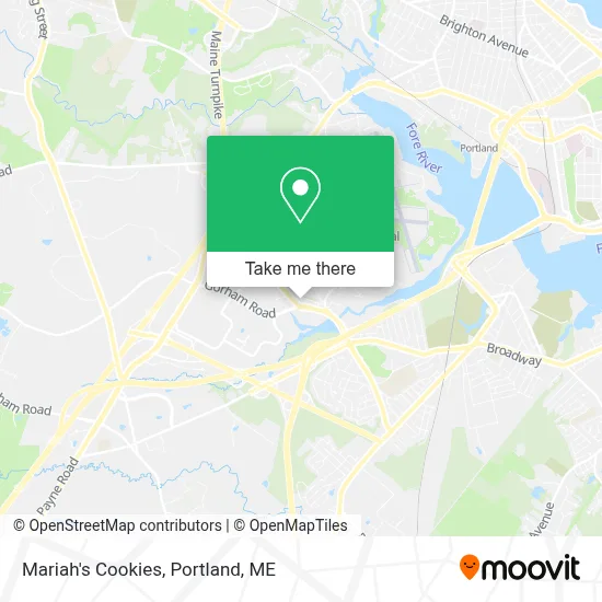 Mariah's Cookies map