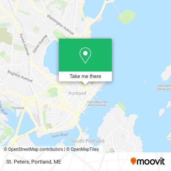 St Peters map