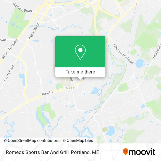 Romeos Sports Bar And Grill map