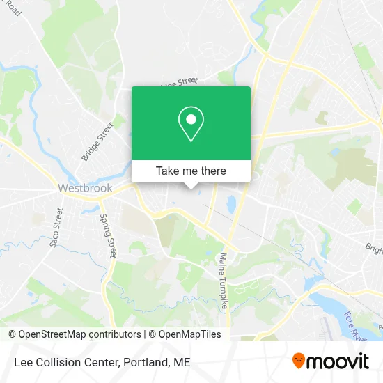 Lee Collision Center map