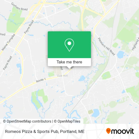Romeos Pizza & Sports Pub map
