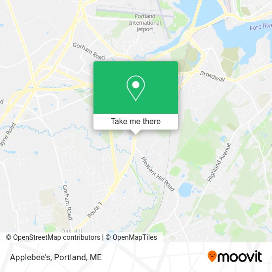 Applebee's map