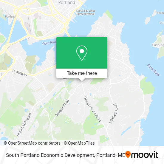South Portland Economic Development map