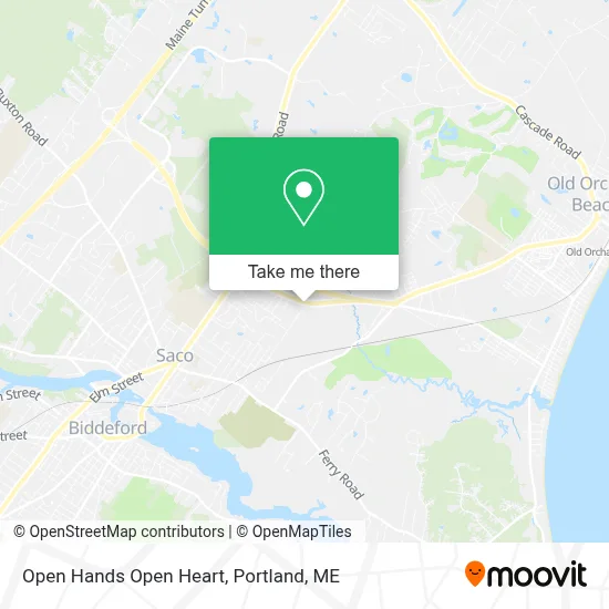 Open Hands Open Heart map