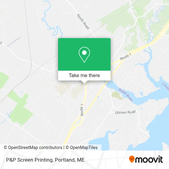 P&P Screen Printing map