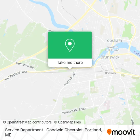 Service Department - Goodwin Chevrolet map