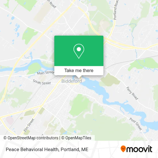 Peace Behavioral Health map