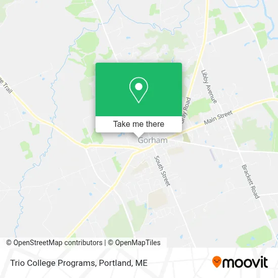 Trio College Programs map
